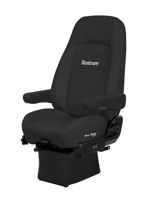 Pro Ride (Lo-Pro 910 Air Suspension, Drape, Hi-Back, Air Lumbar, Dual Armrests, Black Ultra-Leather)