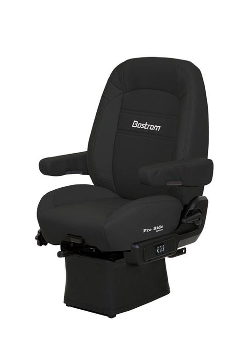 Pro Ride ( LO-PRO 910 AIR SUSPENSION, DRAPE, MID-BACK, AIR LUMBAR, DUAL ARMRESTS, BLACK ULTRA-LEATHER)