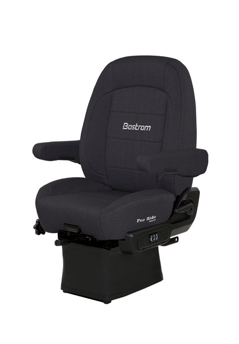 Pro Ride (Lo-Pro 910 Air Suspension, Drape, Mid-Back, Air Lumbar, Dual Armrests, Black Endura Cloth)