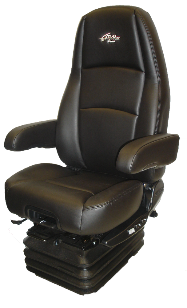 Sears Atlas II High Back DLX Seat- Black Ultra Leather