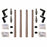 STAINLESS STEEL BOLT ON BRACKET KIT FOR MINIMIZER 150, 1600, 1900, 221800, 2260 & 2480 FENDERS