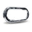 Oval Chrome Plastic Lock-On Bezel