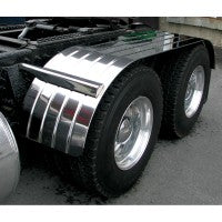 Trux Accessories 120" 4 Ribbed Stainless Steel Full Fender With Beaded Edge 