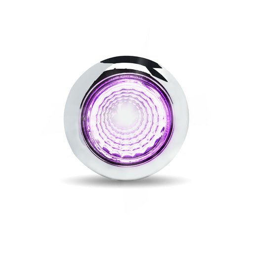 3/4" Twist On Dual Revolution Amber/Purple LED Marker Light with Reflector