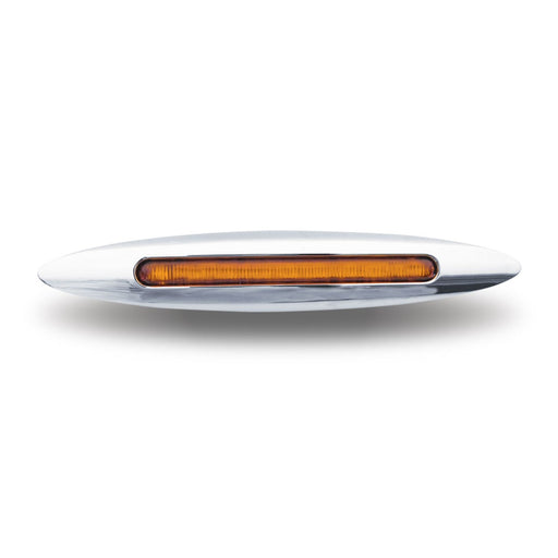 1" x 6" Slim Flatline Clear Amber LED Marker Light