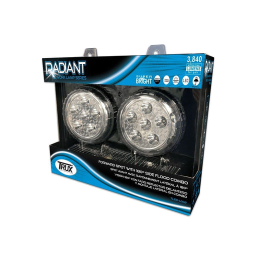 Universal 4.5" Round 'Radiant Series' LED Work Lamps