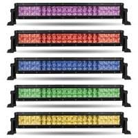 Bells-And-Whistles-Chrome-Shop-Trucks-Aftermarket-Accessories-Lighting-Trux-Accessories-Double-Row-Multicolor-LED-Spot-Flood-Light-Bar-Kenworth-Freightliner-Mack-Volvo-Lonestar