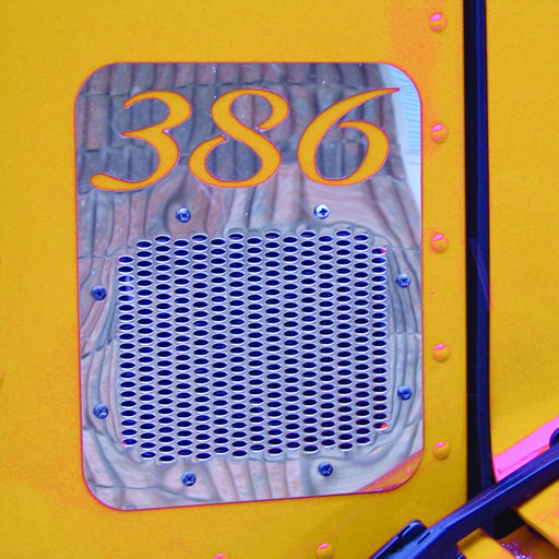 Petebilt 386 Fresh Air Intake Cover- with Logo