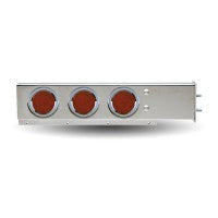 Trux Accessories Flat Top Mud Flap Hanger with 4" Clear LEDs