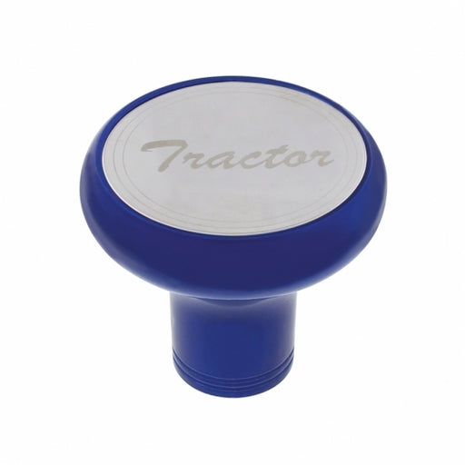 "Tractor" Deluxe Aluminum Screw-On Air Valve Knob w/ Stainless Plaque