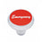 "Emergency" Deluxe Air Valve Knob - Red Aluminum Sticker