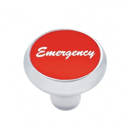 "Emergency" Deluxe Air Valve Knob - Red Aluminum Sticker