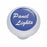 Small Deluxe Dash Knob With "Panel Lights" Blue Glossy Sticker