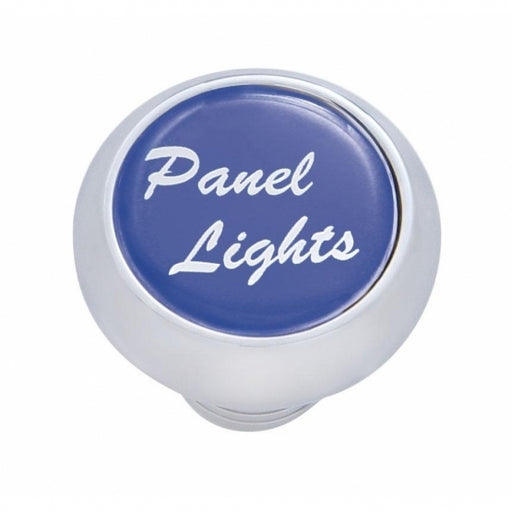 Small Deluxe Dash Knob With "Panel Lights" Blue Glossy Sticker