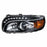 United Pacific Blackout Projection Headlight w/ LED Position & Turn Signal Light For 2008+ Peterbilt 388/389