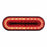 24 LED 6" Oval Mirage Stop, Turn & Tail Light - Red LED/Red Lens