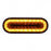 24 LED 6" Oval Mirage Turn Signal Light - Amber LED/Clear Lens