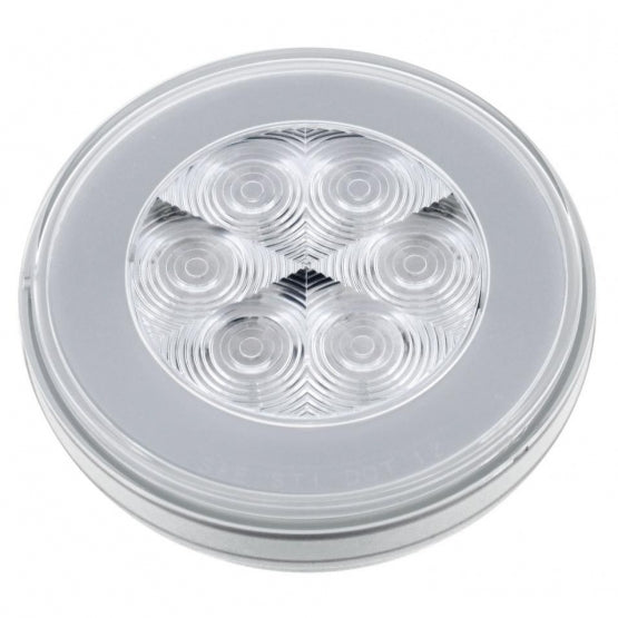 United Pacific 4" GLO Stop, Turn & Tail Light - Red LED/Clear Lens