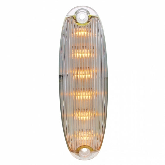 6 LED Freightliner Cascadia Cab Light - Amber LED Freightliner/Clear Lens