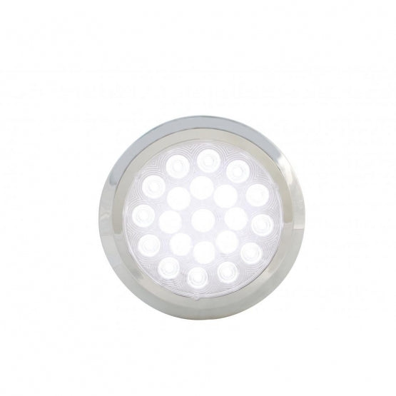 21 High Power LED 6 1/4" Dome Light with Bezel