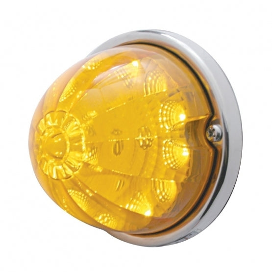 United Pacific 17 LED Reflector Watermelon Flush Mount Kit - Amber LED/Amber Lens