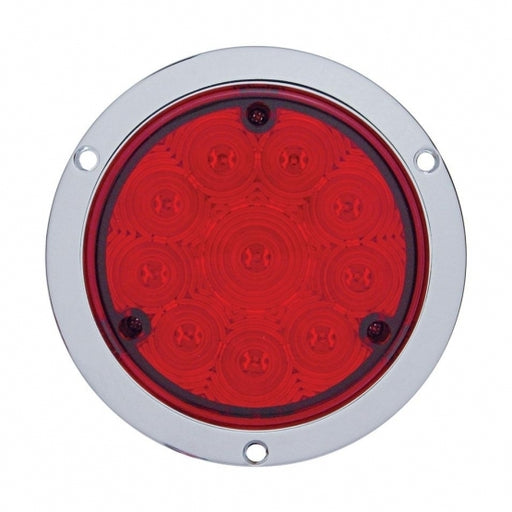 United Pacific 10" LED 4" Deep Dish Stop, Turn, & Tail Light- Red LED/Red Lens- Off 