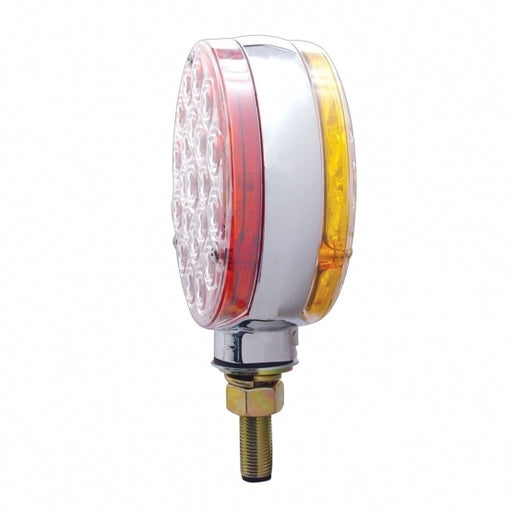 Double Face Turn Signal Light - Amber & Red LED/Clear Lens