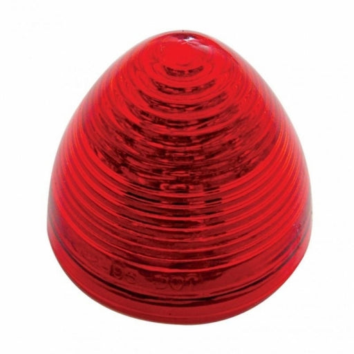 United Pacific 13 LED 2 1/2" Beehive Clearance/Marker Light - Red LED/Red Lens- Off, Side View