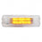 United Pacific 12 LED rectangular Clearance/Marker Light- Amber LED/Clear Lens- On