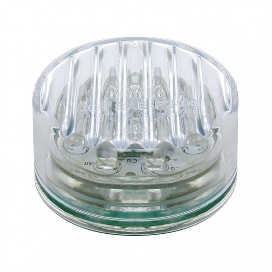 Bells-And-Whistles-Chrome-Shop-Trucks-Aftermarket-Accessories-Lighting-United Pacific-Red LED Clear Lens 2 Inch Marker Light-Peterbilt-Kenworth-Freightliner-Mack-Volvo-Lonestar