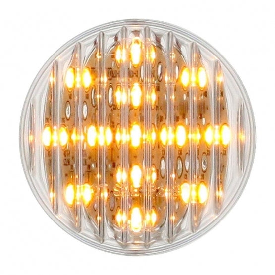 United Pacific 13 LED 2 1/2" Clearance/Marker Light - Amber LED/Clear Lens- On