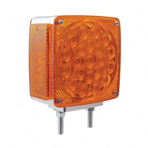 45 LED Double Face Turn Signal Light (Passenger) - Amber & Red LED/Amber & Red Lens