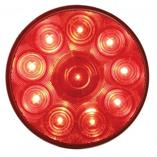 United Pacific 10 LED 4" Stop, Turn & Tail Light - Red LED/Red Lens