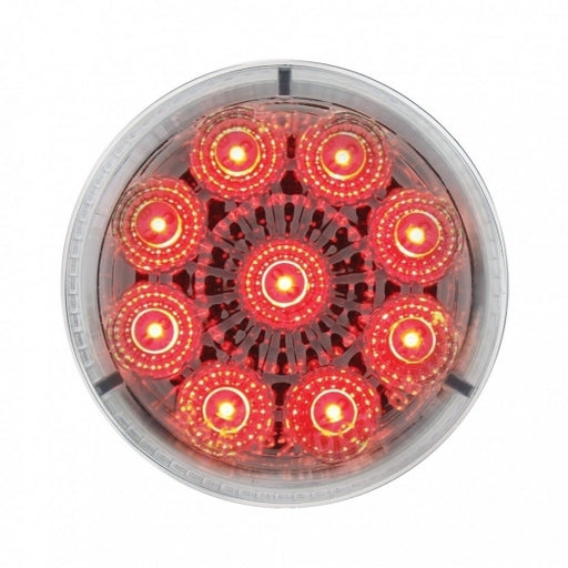 Bells-And-Whistles-Chrome-Shop-Trucks-Aftermarket-Accessories-Lighting-United Pacific-Red LED Clear Lens Reflector Marker Light-Peterbilt-Kenworth-Freightliner-Mack-Volvo-Lonestar