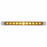 United Pacific 11 LED 17" Turn Signal Light Bar w/ Bezel - Amber LED/Amber Lens- On