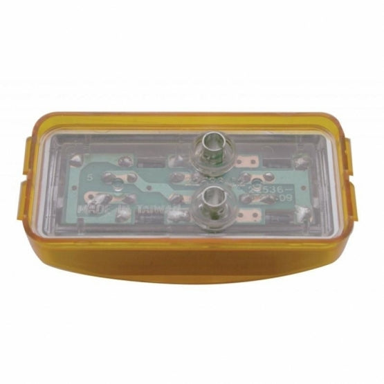 United Pacific 3 LED Reflector Clearance/Marker Light - Amber LED/Amber Lens