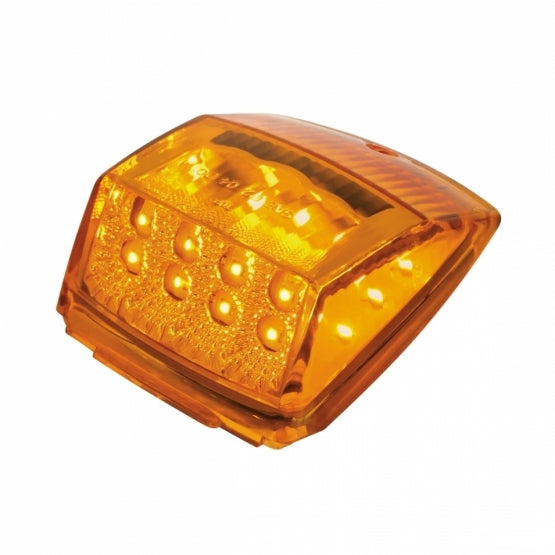 United Pacific Amber Reflector Square Cab Light- Light On Side View