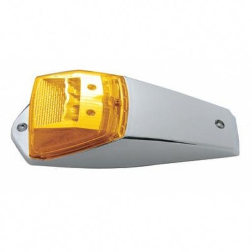 United Pacific 17 LED Amber Reflector Square Cab Light Kit Side View