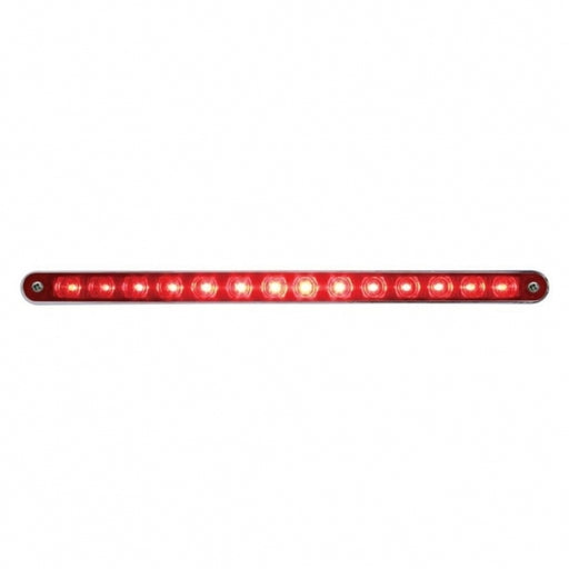 United Pacific , Turn & Tail Light Bar w/ Bezel - Red LED/Red Lens