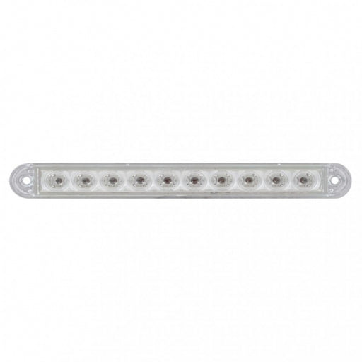 10 LED 6 1/2" Turn Signal Light Bar - Amber LED/Clear Lens