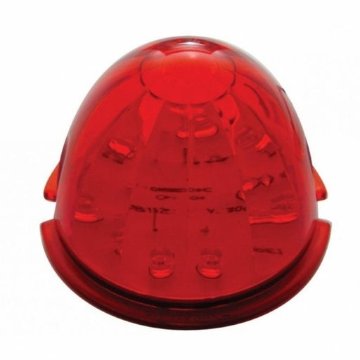 United Pacific 17 LED Dual Function Watermelon Cab Light - Red LED/Red Lens