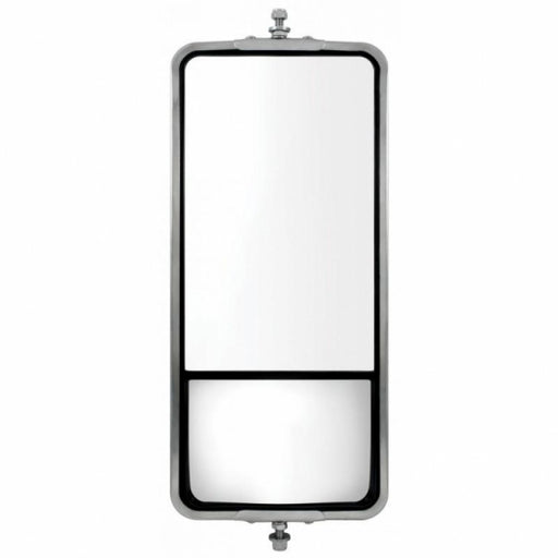 7" X 16" Stainless West Coast Mirror W/ Convex Lower Mirror - Non Heated