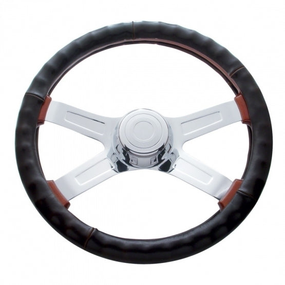 18" Steering Wheel Cover - Black