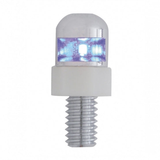 1 LED License Plate Fastener - Blue LED (2 Pack)