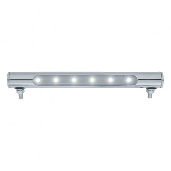 6 LED Polished Stainless Steel Tube License Plate Light For Universal Applications