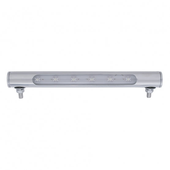 6 LED Polished Stainless Steel Tube License Plate Light For Universal Applications