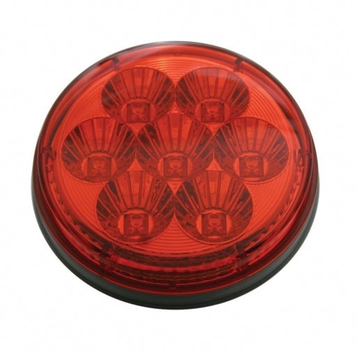 7 LED 4" Reflector Stop, Turn & Tail Light - Red LED/Red Lens