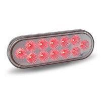 Oval Clear Red LED Stop, Turn, & Tail Light