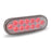 Oval Clear Red LED Stop, Turn, & Tail Light