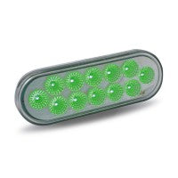 Dual Revolution Red/Green Stop, Turn, & Tail LED Oval Light